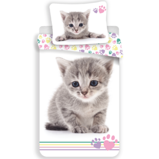 MerchandiseFever Animal Pictures Kitten Dekbedovertrek - Katoen