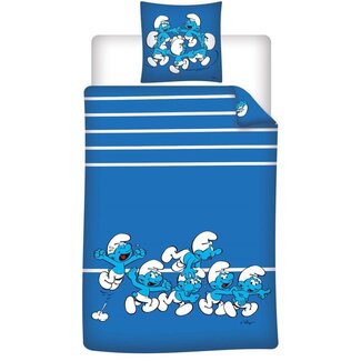 MerchandiseFever De Smurfen Dekbedovertrek Blue - Katoen - Topkwaliteit