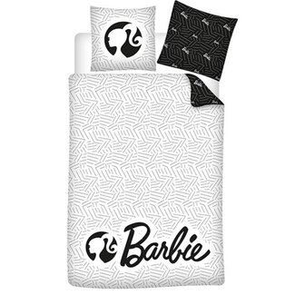 MerchandiseFever Barbie Dekbedovertrek, Black White - Polyester