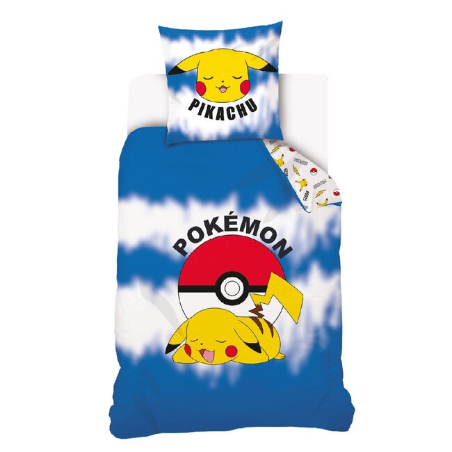 MerchandiseFever Pokémon Dekbedovertrek, Ball - Eenpersoons - 140 x 200 cm + 70 x 90 cm - Katoen