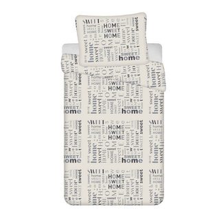 MerchandiseFever Sweet Home Dekbedovertrek Home Sweet Home - Teddy Fleece