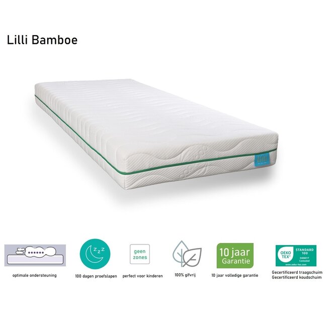 Lilli Furniture Kindermatras 140x190 Lilli Bamboe