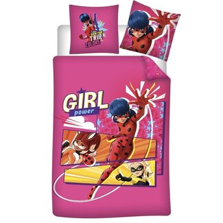 MerchandiseFever Miraculous Dekbedovertrek Girl Power - Katoen - Topkwaliteit