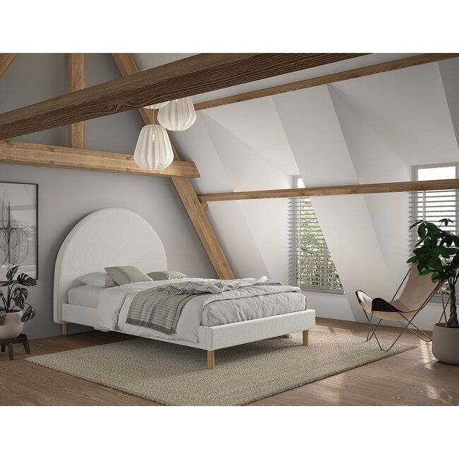 Vipack Vipack Moon opbergbed 140x200 cm-  Wit