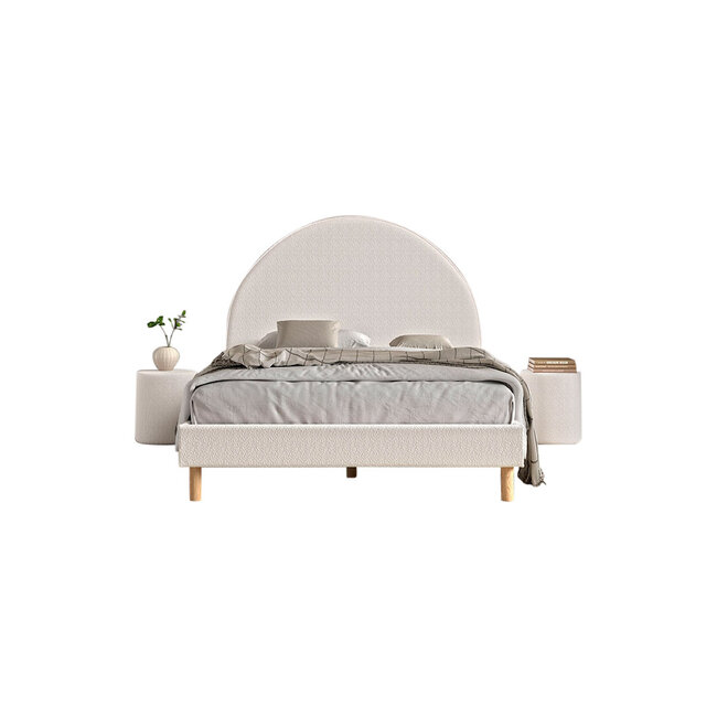 Vipack Vipack Moon opbergbed 140x200 cm-  Wit