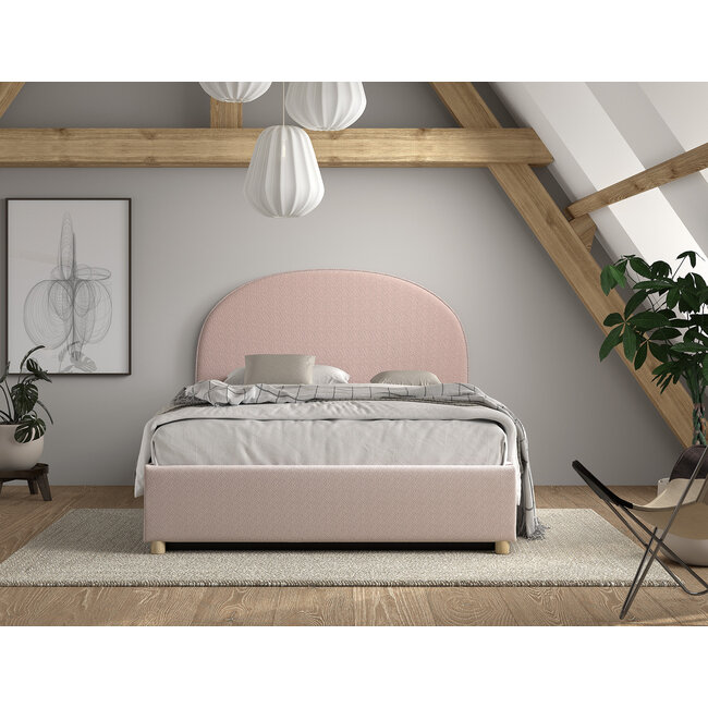 Vipack Vipack Moon opbergbed 140x200 cm-  Roze