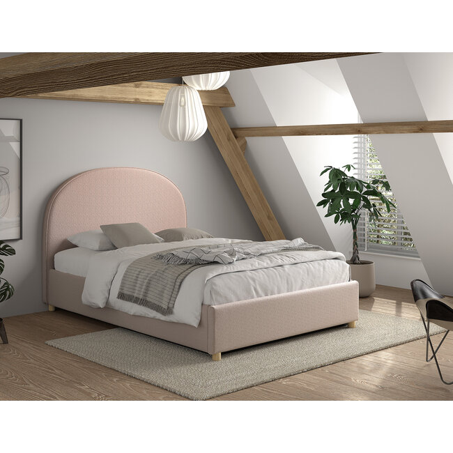 Vipack Vipack Moon opbergbed 140x200 cm-  Roze
