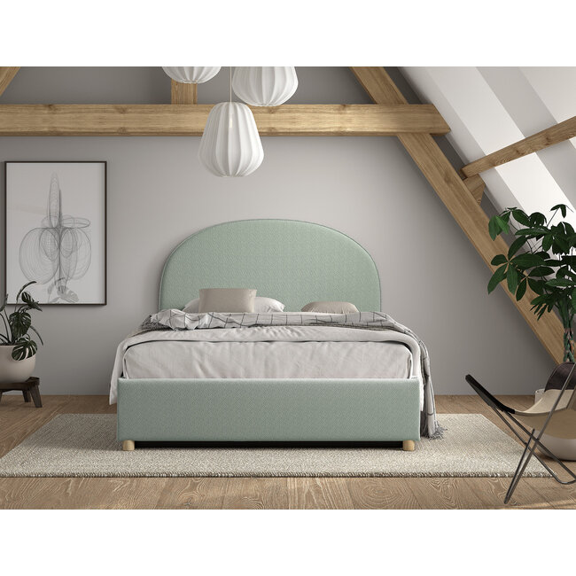 Vipack Vipack Moon opbergbed 140x200 cm-  Groen
