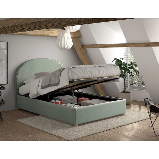 Vipack Vipack Moon opbergbed 140x200 cm-  Groen