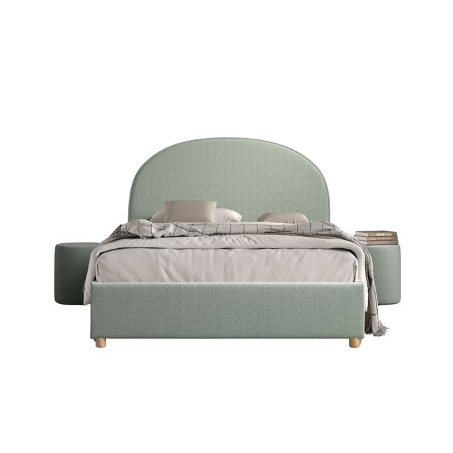 Vipack Vipack Moon opbergbed 140x200 cm-  Groen