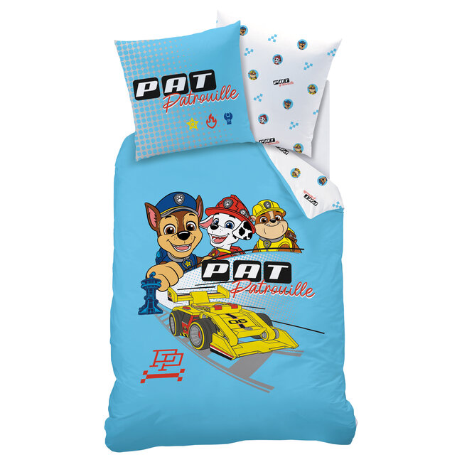MerchandiseFever Paw Patrol Dekbedovertrek Car - 140 x 200 + 63 x 63 cm - Katoen