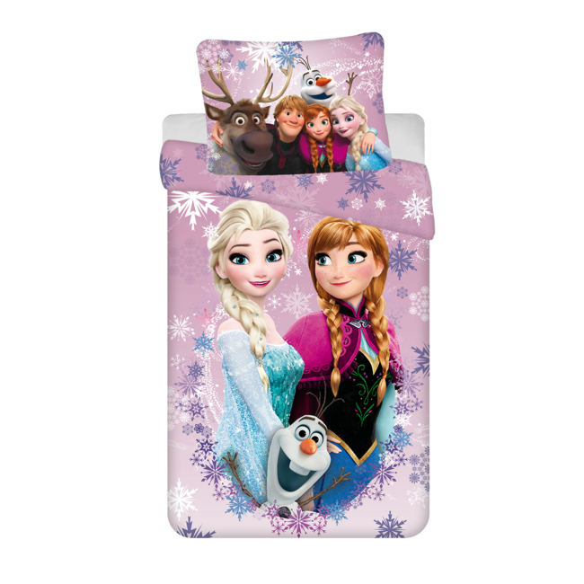 MerchandiseFever Disney Frozen dekbedovertrek - Eenpersoons - 140 x 200 cm / 60 x 70 cm - Katoen
