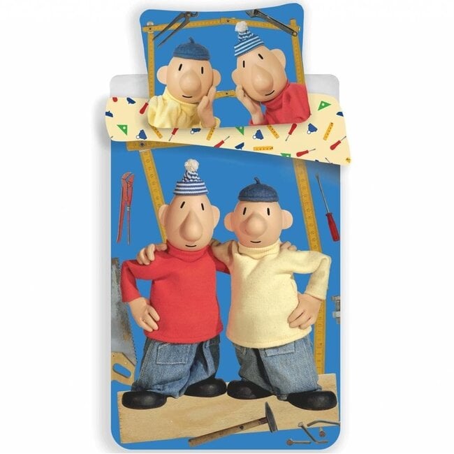 MerchandiseFever Buurman en Buurman Dekbedovertrek,  A JE TO! - Eenpersoons - 140 x 200 cm + 70 x 90 cm - Katoen