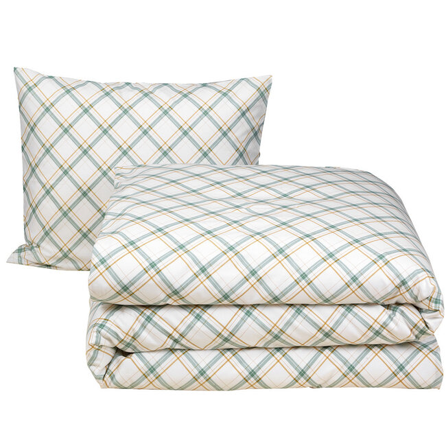 MerchandiseFever De Witte Lietaer Dekbedovertrek Odil Dustin Amazon Green - 140 x 200/220 + 60 x 70 cm - Multi - Katoen