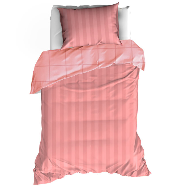 MerchandiseFever De Witte Lietaer Dekbedovertrek Zygo Blush - 140 x 200/220 + 60 x 70 cm - Katoen Satijn