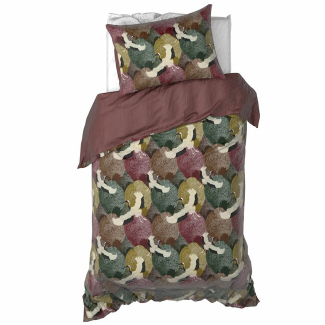 MerchandiseFever De Witte Lietaer Dekbedovertrek Goliath Bordeaux - 140 x 200/220 + 60 x 70 cm - Katoen Satijn