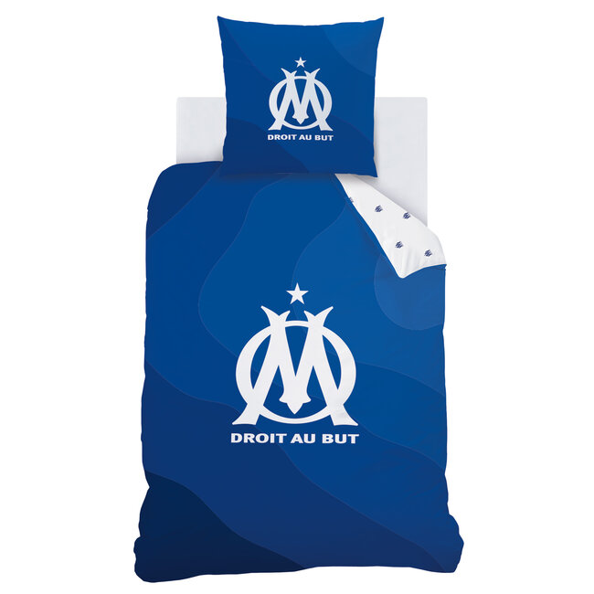 MerchandiseFever Olympique Marseille Dekbedovertrek Ondeblue - 140 x 200 + 63 x 63 cm - Katoen