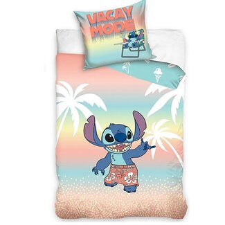 MerchandiseFever Disney Lilo & Stitch Dekbedovertrek, Vacay Mode - Katoen