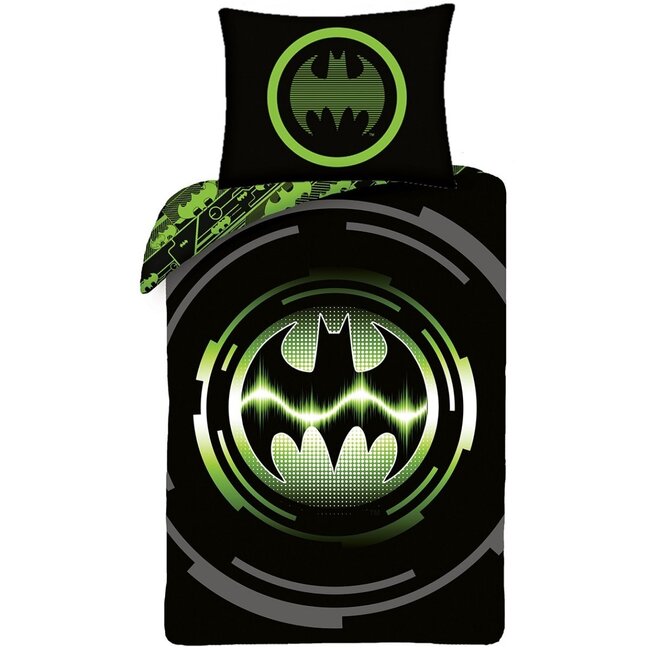 MerchandiseFever Batman Dekbedovertrek Bat Signal - 140 x 200 cm + 70 x 90 cm - Katoen