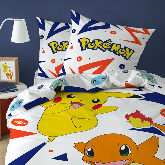 MerchandiseFever Pokémon Dekbedovertrek Ziggy - 140 x 200 + 63 x 63 cm - 100% katoen
