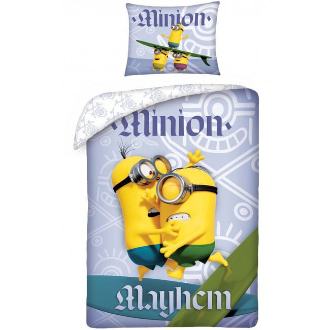MerchandiseFever Minions Dekbedovertrek, Mayhem - Eenpersoons - 140 x 200 cm - Katoen
