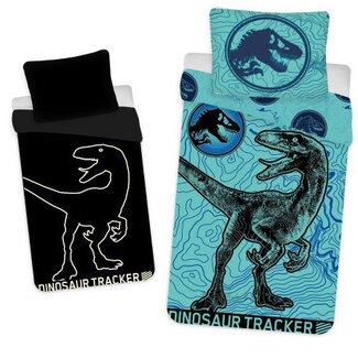 MerchandiseFever Jurassic World Dekbedovertrek Tracker Glow in the Dark - Katoen