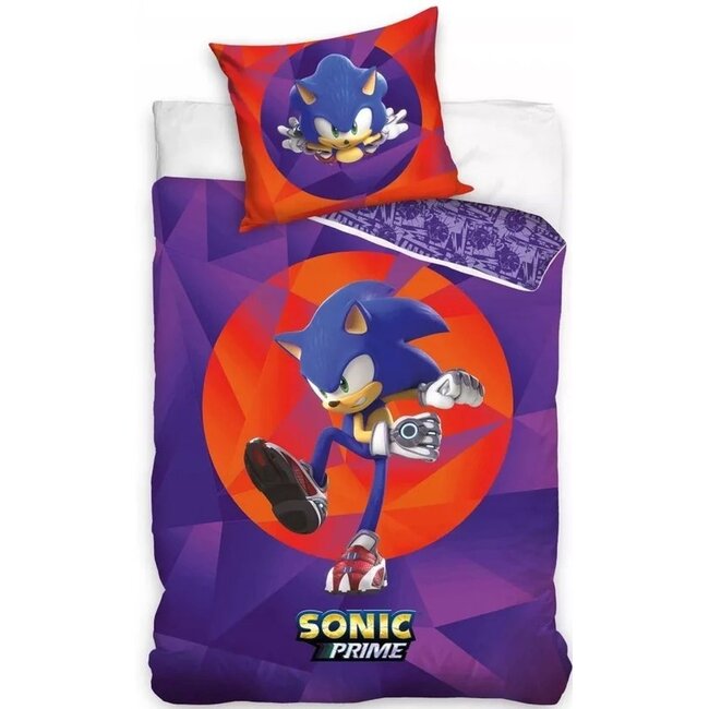 MerchandiseFever Sonic the Hedgehog Dekbedovertrek Prime - 140 x 200 + 60 x 70 cm - Katoen