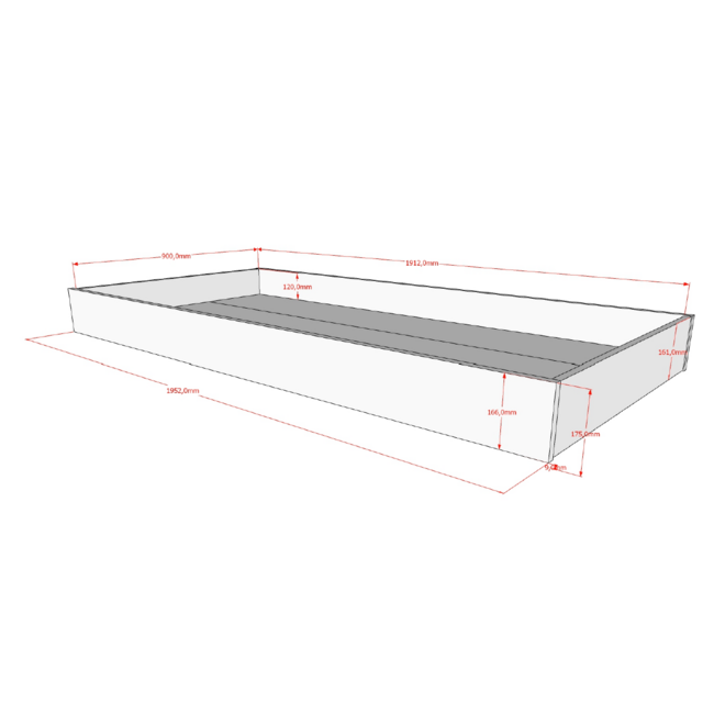 Vipack Houten stapelbed 90x200 cm van beukenhout – Vipack Seda