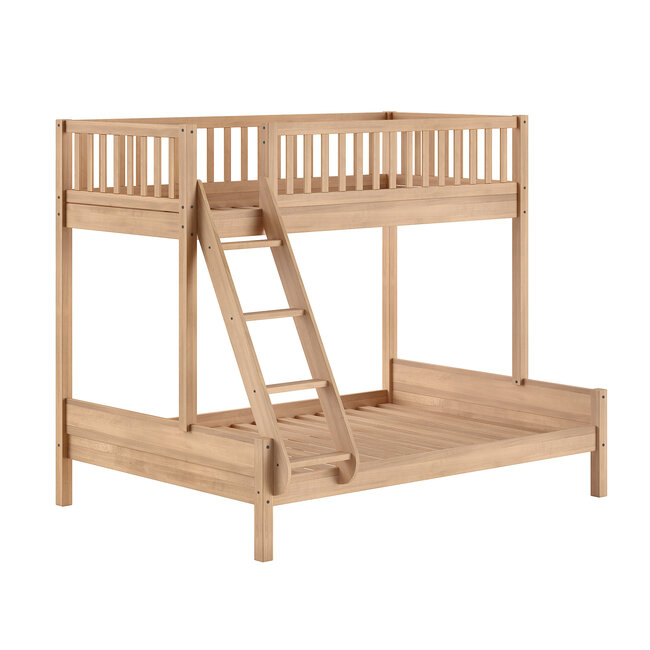 Vipack Vipack Seda 3-persoons stapelbed van beukenhout 90x200 + 140x200 cm