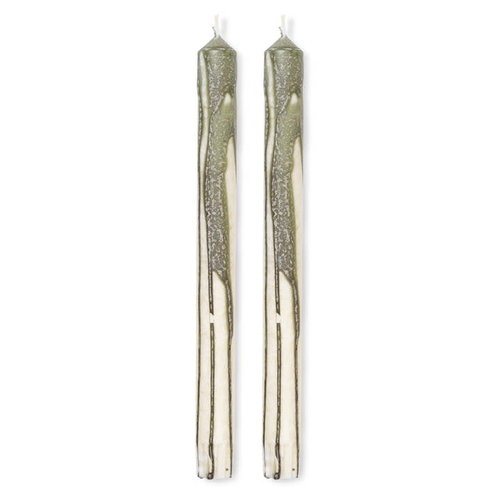 ferm LIVING Set 2 kaarsen Duo groen ferm LIVING Set 2 kaarsen Duo groen