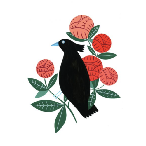 Sergeant Paper Print Black Bird 30x42