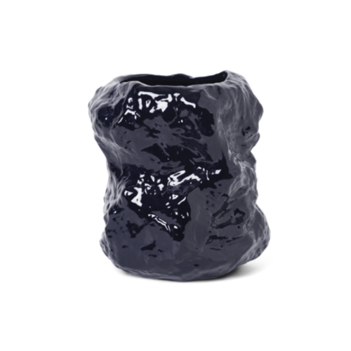 ferm LIVING Vaas Tuck blauw ferm LIVING Vaas Tuck blauw