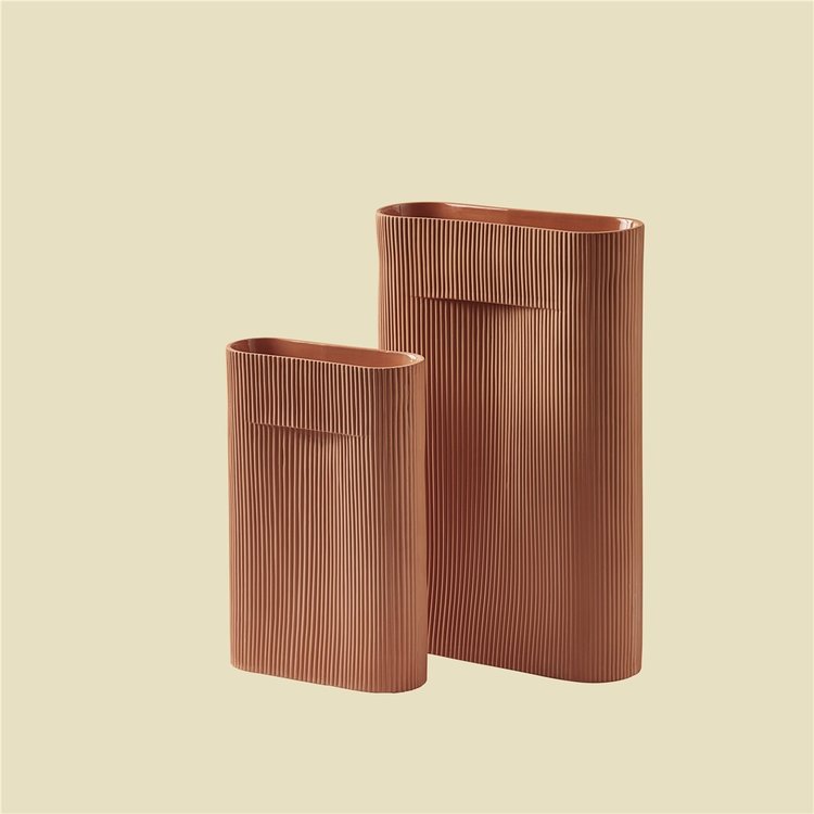 Muuto Muuto Ridge vase terracotta H35cm