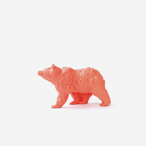 Moustache Moustache statue Orso  small coral