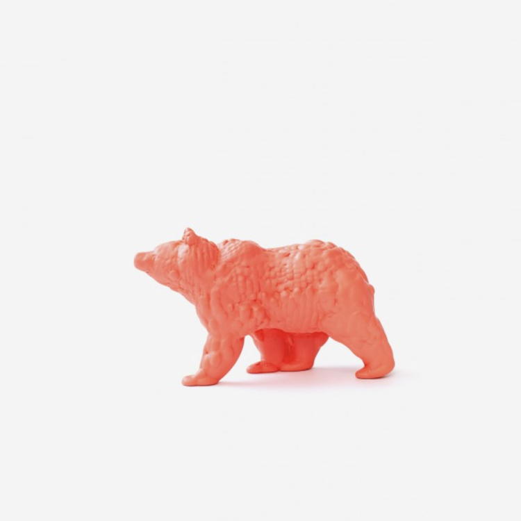 Moustache Moustache statue Orso  small coral