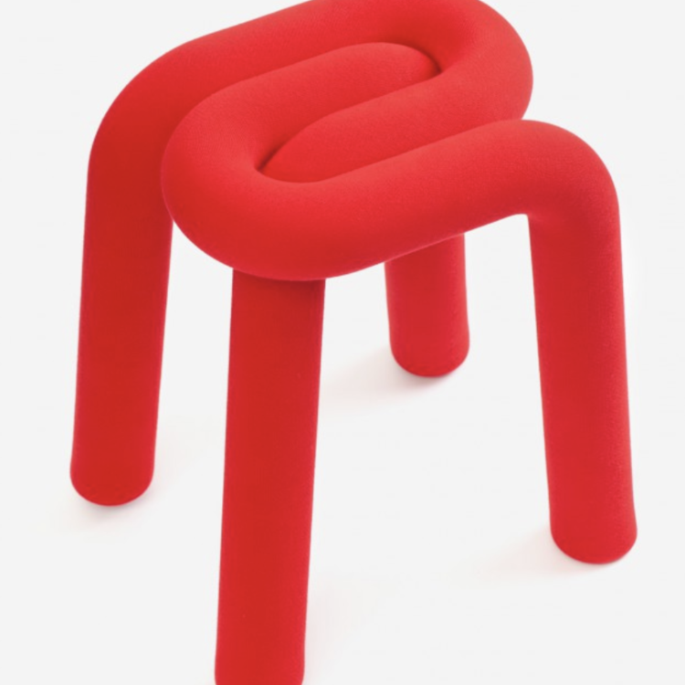 Moustache Kruk Bold Stool rood