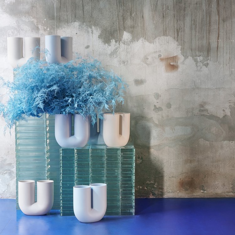 Muuto Muuto vaas Kink blauw