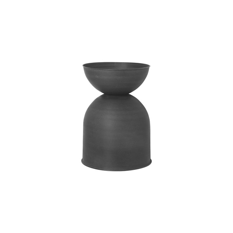 ferm LIVING ferm LIVING hourglass plant pot medium black