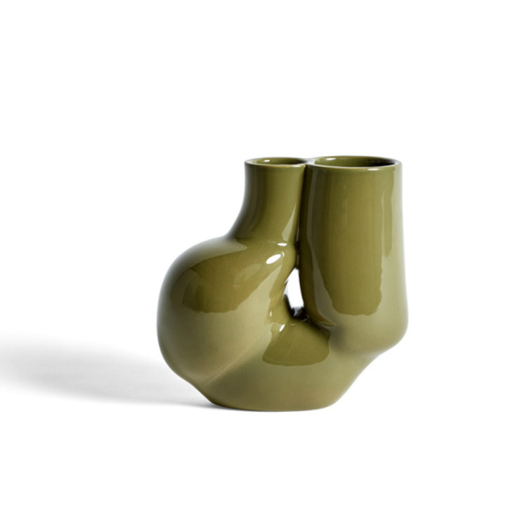 HAY HAY vase Chubby olive green