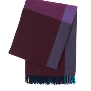 Vitra Vitra Colour Block Blanket blue bordeaux