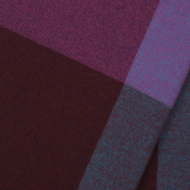 Vitra Vitra Colour Block Blanket blue bordeaux