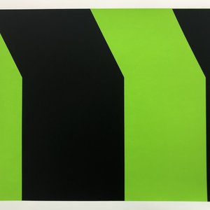 Groen+Akker Lydia Wierenga silkscreen green-black 30x40 cm
