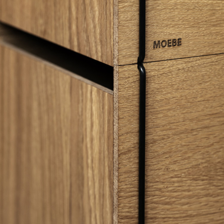 Moebe Moebe Storage Box oak black