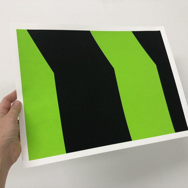 Groen+Akker Lydia Wierenga silkscreen green-black 30x40 cm