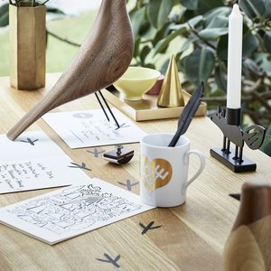 Vitra Vogel Eames House Bird walnoot