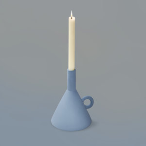 Rotganzen Rotganzen candle holder Funnel blue