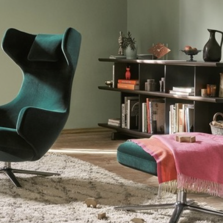 Vitra Vitra deken Colour Block roze beige