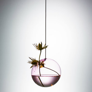 Studio About Vaas Flower Bubble hang groot roze