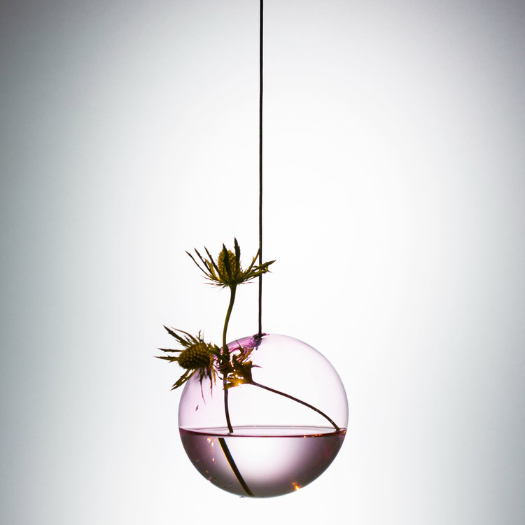 Studio About Vase Flower Bubble hanging large pink