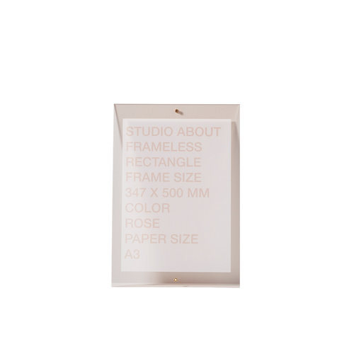 Studio About Lijst Frameless A3 roze Studio About Lijst Frameless A3 roze